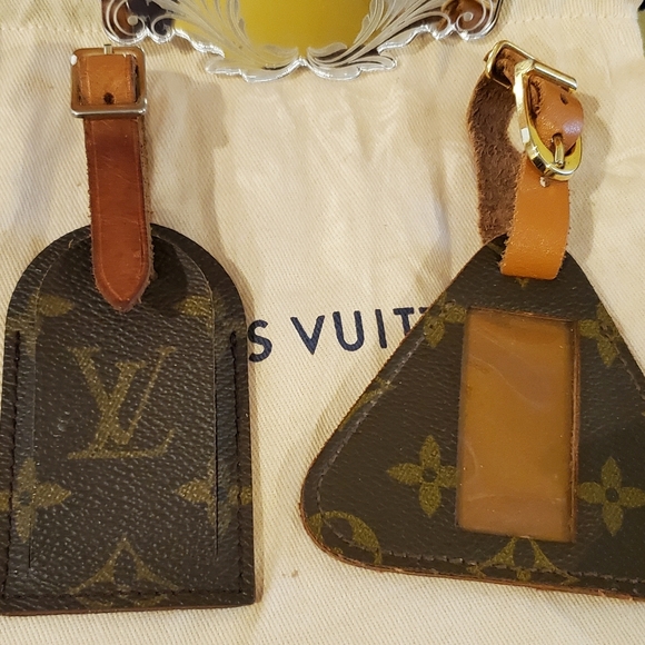 Set of Very Rare Louis Vuitton Vintage Luggage Tags - Picture 3 of 6
